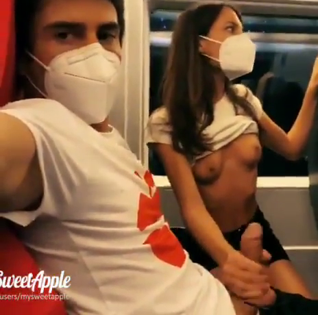 Crazy couple fucked hard on the plane